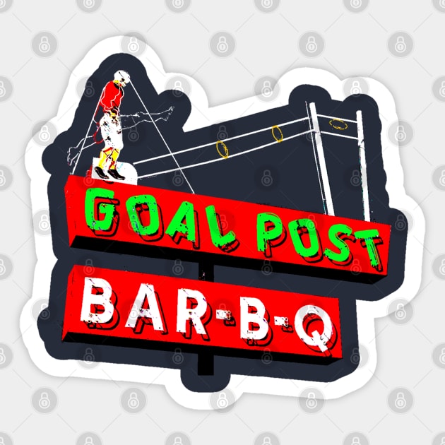 GOAL POST BAR-B-Q ANNISTON Sticker by thedeuce